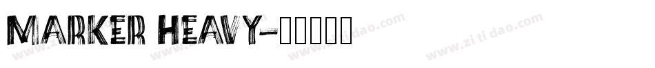 Marker Heavy字体转换